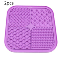 HKM-052435 Pet Licking Pad Silicone Pet Food Suction Cup Anti-choke Slow Feeding Bowl Dog Licking Pad