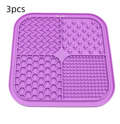 HKM-052435 Pet Licking Pad Silicone Pet Food Suction Cup Anti-choke Slow Feeding Bowl Dog Licking Pad