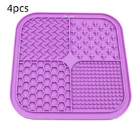 HKM-052435 Pet Licking Pad Silicone Pet Food Suction Cup Anti-choke Slow Feeding Bowl Dog Licking Pad
