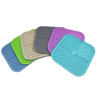 HKM-052435 Pet Licking Pad Silicone Pet Food Suction Cup Anti-choke Slow Feeding Bowl Dog Licking Pad