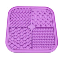 HKM-052435 Pet Licking Pad Silicone Pet Food Suction Cup Anti-choke Slow Feeding Bowl Dog Licking Pad