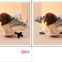 HKM-052627 Interactive Plush Bird and Mouse Sound Toys for Cats
