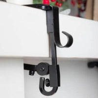 HKM-052627 Metal Hanging Socks Hook for Fireplace Mantel – Modern Iron Art in Black or Gold