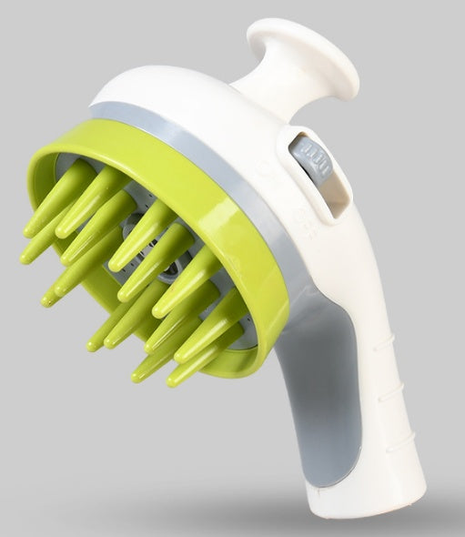 HKM-052755 Dog Shower Brush with Massage and Shampoo Function - ABS and Rubber Material, Convenient Pet Cleaning Tool