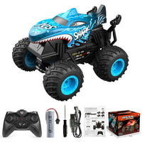 HKM-052819 360 Degrees Rotating Remote Control Dinosaur Drift Stunt Car - 1/20 Scale, Indoor & Outdoor Play