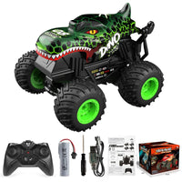 HKM-052819 360 Degrees Rotating Remote Control Dinosaur Drift Stunt Car - 1/20 Scale, Indoor & Outdoor Play