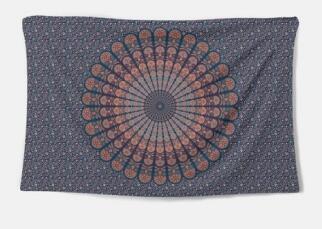 HKM-052819 Elegant Polyester Fiber Tapestry with Digital Thermal Transfer Design