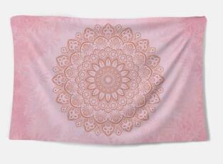 HKM-052819 Elegant Polyester Fiber Tapestry with Digital Thermal Transfer Design