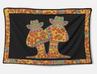 HKM-052819 Elegant Polyester Fiber Tapestry with Digital Thermal Transfer Design