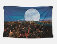 HKM-052819 Elegant Polyester Fiber Tapestry with Digital Thermal Transfer Design