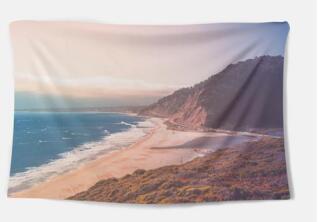 HKM-052819 Elegant Polyester Fiber Tapestry with Digital Thermal Transfer Design