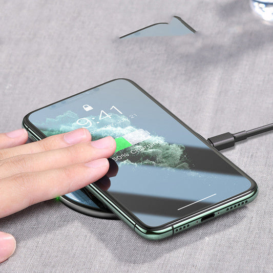 HKM-052883 15W Fast Wireless Charger in Black, White, or Transparent