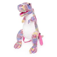 HKM-053075 Dinosaur Plush Backpack - Soft Stuffed Animal Toy for Kids, Colorful Design, 40cm Tall