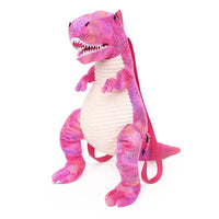 HKM-053075 Dinosaur Plush Backpack - Soft Stuffed Animal Toy for Kids, Colorful Design, 40cm Tall