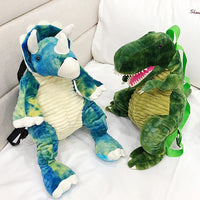 HKM-053075 Dinosaur Plush Backpack - Soft Stuffed Animal Toy for Kids, Colorful Design, 40cm Tall