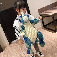 HKM-053075 Dinosaur Plush Backpack - Soft Stuffed Animal Toy for Kids, Colorful Design, 40cm Tall