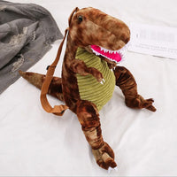 HKM-053075 Dinosaur Plush Backpack - Soft Stuffed Animal Toy for Kids, Colorful Design, 40cm Tall
