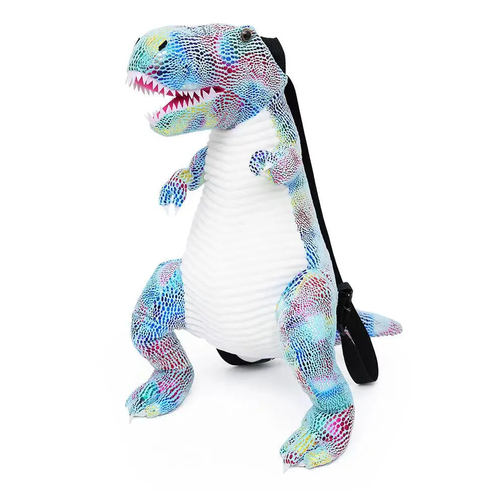 KTX-053075 Dinosaur Plush Backpack - Soft Stuffed Animal Toy for Kids, Colorful Design, 40cm Tall