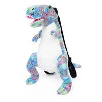 HKM-053075 Dinosaur Plush Backpack - Soft Stuffed Animal Toy for Kids, Colorful Design, 40cm Tall