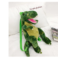 HKM-053075 Dinosaur Plush Backpack - Soft Stuffed Animal Toy for Kids, Colorful Design, 40cm Tall