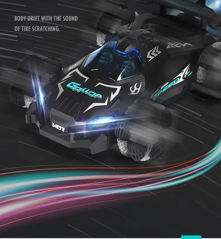 HKM-053395 High-Speed 2.4G Remote Control Drift Car with Lights and Spray Effects for Kids