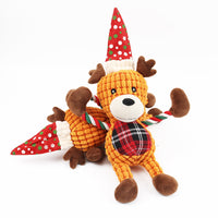 HKM-053587 Christmas Plush Deer Pet Toy with Sound – 42cm x 18cm Talking Feature