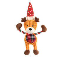 HKM-053587 Christmas Plush Deer Pet Toy with Sound – 42cm x 18cm Talking Feature