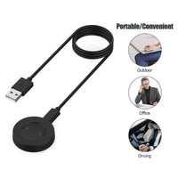 HKM-053651 Smart Watch Charging Cable for Huawei GT/GT2/Magic/Dream - TPE Soft Thread, Available in Black and White