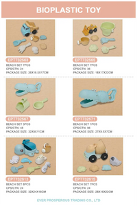 HKM-053779 Eco-Friendly Bioplastic Friction Beach Truck Toy Set for Kids Ages 2-4