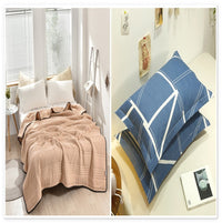 HKM-053971 Lightweight Summer Cooling Air Conditioner Quilt - Washable, Japanese Style, Multiple Sizes