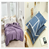 HKM-053971 Lightweight Summer Cooling Air Conditioner Quilt - Washable, Japanese Style, Multiple Sizes