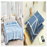 HKM-053971 Lightweight Summer Cooling Air Conditioner Quilt - Washable, Japanese Style, Multiple Sizes