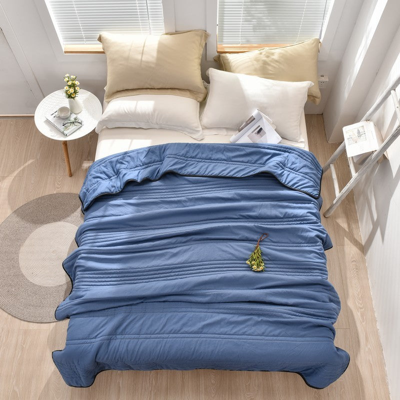 HKM-053971 Lightweight Summer Cooling Air Conditioner Quilt - Washable, Japanese Style, Multiple Sizes