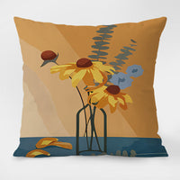 HKM-053971 Nordic Style Cartoon Animal Floral Pattern Throw Pillow