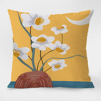 HKM-053971 Nordic Style Cartoon Animal Floral Pattern Throw Pillow