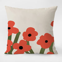 HKM-053971 Nordic Style Cartoon Animal Floral Pattern Throw Pillow