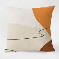 HKM-053971 Nordic Style Cartoon Animal Floral Pattern Throw Pillow