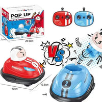 HKM-053971 Remote Control Cartoon Mini Bumper Car for Kids - Two Player Drift Battle Toy