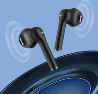 HKM-054035 Wireless Bluetooth Sports Headset with Stereo Sound, Battery Display, and Multi-Point Connection - Black