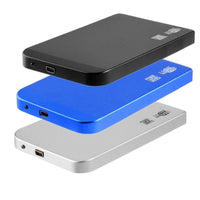 HKM-054163 Silver Aluminum Alloy USB 3.0 Hard Disk Box – 3TB Capacity, Compact Design, 118 x 72 x 10mm