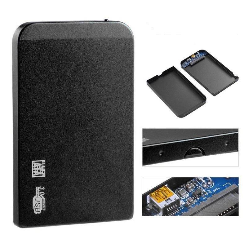 HKM-054163 Silver Aluminum Alloy USB 3.0 Hard Disk Box – 3TB Capacity, Compact Design, 118 x 72 x 10mm