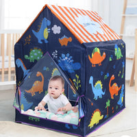 HKM-054227 Foldable Waterproof Playhouse Tent for Kids - Cartoon Universe Space Design, Large Play Area