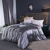 HKM-054291 Silky Polyester Bedding Ice Silk Quilt Cover - Modern Design, Multiple Sizes Available