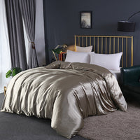 HKM-054291 Silky Polyester Bedding Ice Silk Quilt Cover - Modern Design, Multiple Sizes Available