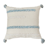 HKM-054355 Moroccan Bohemian Geometric Cotton Pillowcase - Modern 45x45cm Soft Design