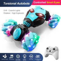 HKM-054547 Remote Control Watch Gesture Sensing Double-Sided Stunt Car 360 Twist RC for Indoor-Outdoor Fun, 4x4 Design