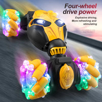 HKM-054547 Remote Control Watch Gesture Sensing Double-Sided Stunt Car 360 Twist RC for Indoor-Outdoor Fun, 4x4 Design
