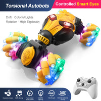 HKM-054547 Remote Control Watch Gesture Sensing Double-Sided Stunt Car 360 Twist RC for Indoor-Outdoor Fun, 4x4 Design