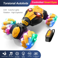 HKM-054547 Remote Control Watch Gesture Sensing Double-Sided Stunt Car 360 Twist RC for Indoor-Outdoor Fun, 4x4 Design