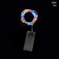 HKM-054739 Battery-Operated Copper Wire String Lights with Decorative Christmas Balls